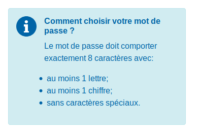 Exactly 8 characters, no symbols.