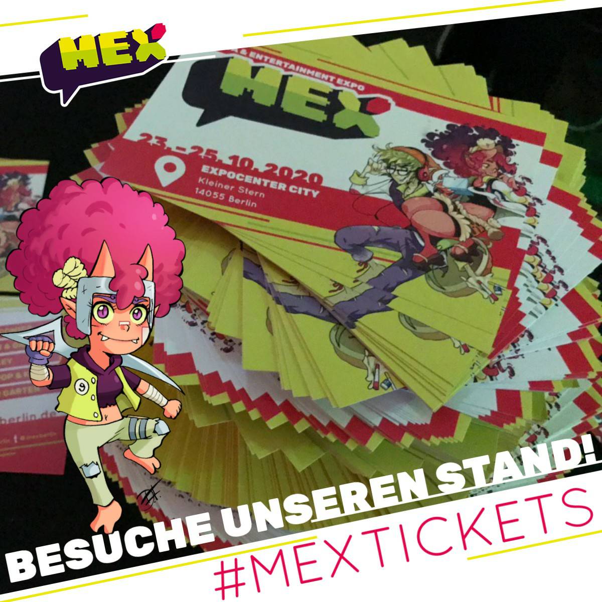 MEXBerlin's tweet photo. Unser #MEXunterwegs Team ist heute für dich auf dem @AnimeFlohmarkt! Bei der Location bekommen wir etwas nostalgische Gefühle, denn wir stehen mit unserem Stand mitten im guten alten #FontaneHaus!
Komm vorbei und sicher dir dein Ticket für die #MEX2020!
#MEXBerlin https://t.co/EtD4CbFXpm
