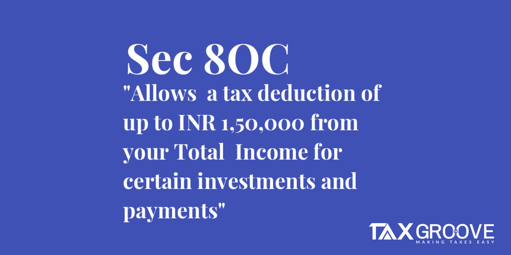 Taxgroove1's tweet image. Did you know Section 80C of Income tax Act allows a tax deduction of upto INR 1.5 Lacs? To know more visit taxgroove.com
#incometax #sec80C #deduction #taxexpert #itr