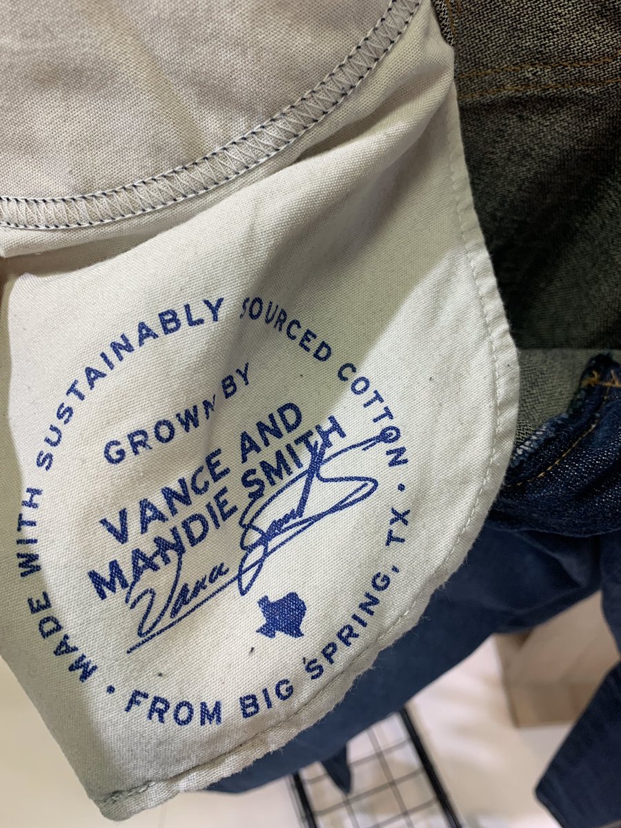 ADB0806's tweet photo. When innovations in agriculture meet innovations in fashion. #wrangler #rootedcollection #sustainablecotton @RoianAtwood @SuzBarratt @BASFAgro https://t.co/EDFwGmufoa