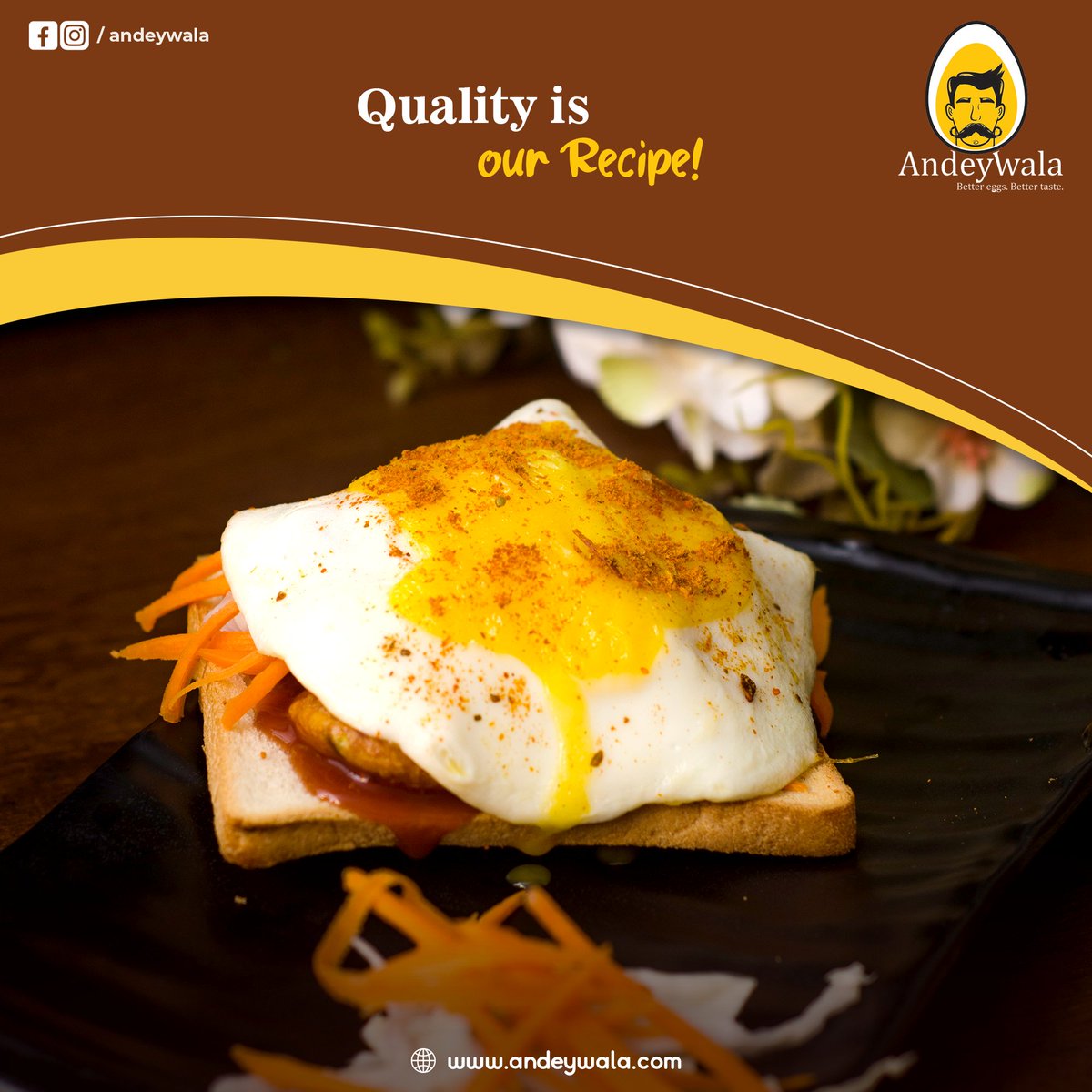 andeywala's tweet image. Have a delicious and healthy egg sandwich with us 🥪😍 
⁣
Visit our nearest restaurant @andeywala for more⁣❤️