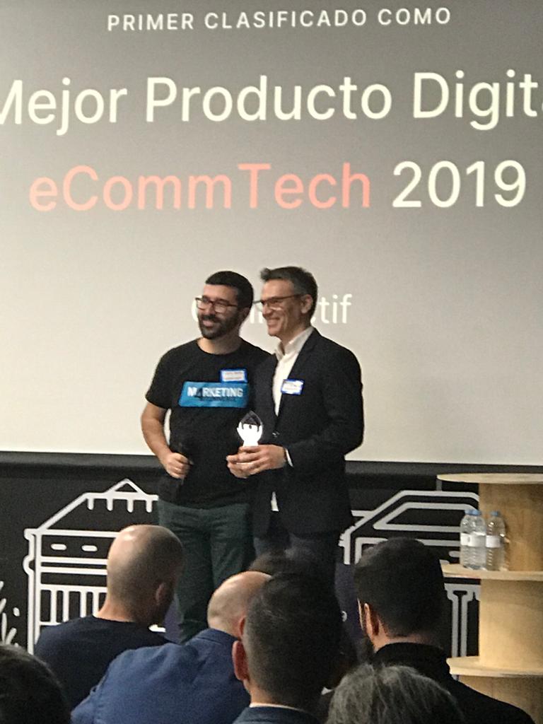 ArmadaAlvaro's tweet image. Conociendo el gran potencial de su herramienta de marketing automation, y el gran equipo que hay desarrollándola, no nos extraña nada el primer premio en #eCommTech 2019 conseguido por la startup murciana @MyConnectif. Enhorabuena por el merecido reconocimiento! 👏👏👏
