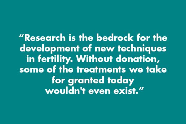 Scientists need eggs, sperm and embryos to carry out research to understand and improve fertility treatments. Find out more about what donating to research involves here: bit.ly/37GiJIy