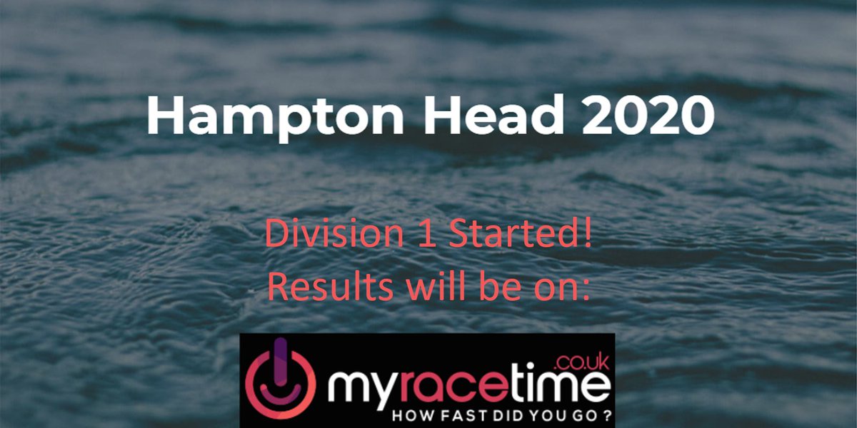 MyRaceTime's tweet image. Hampton 4s and 8s Head 2020 - Divison 1 Started - Results will be available on @MyRaceTime after the race myracetime.co.uk #hamptonhead