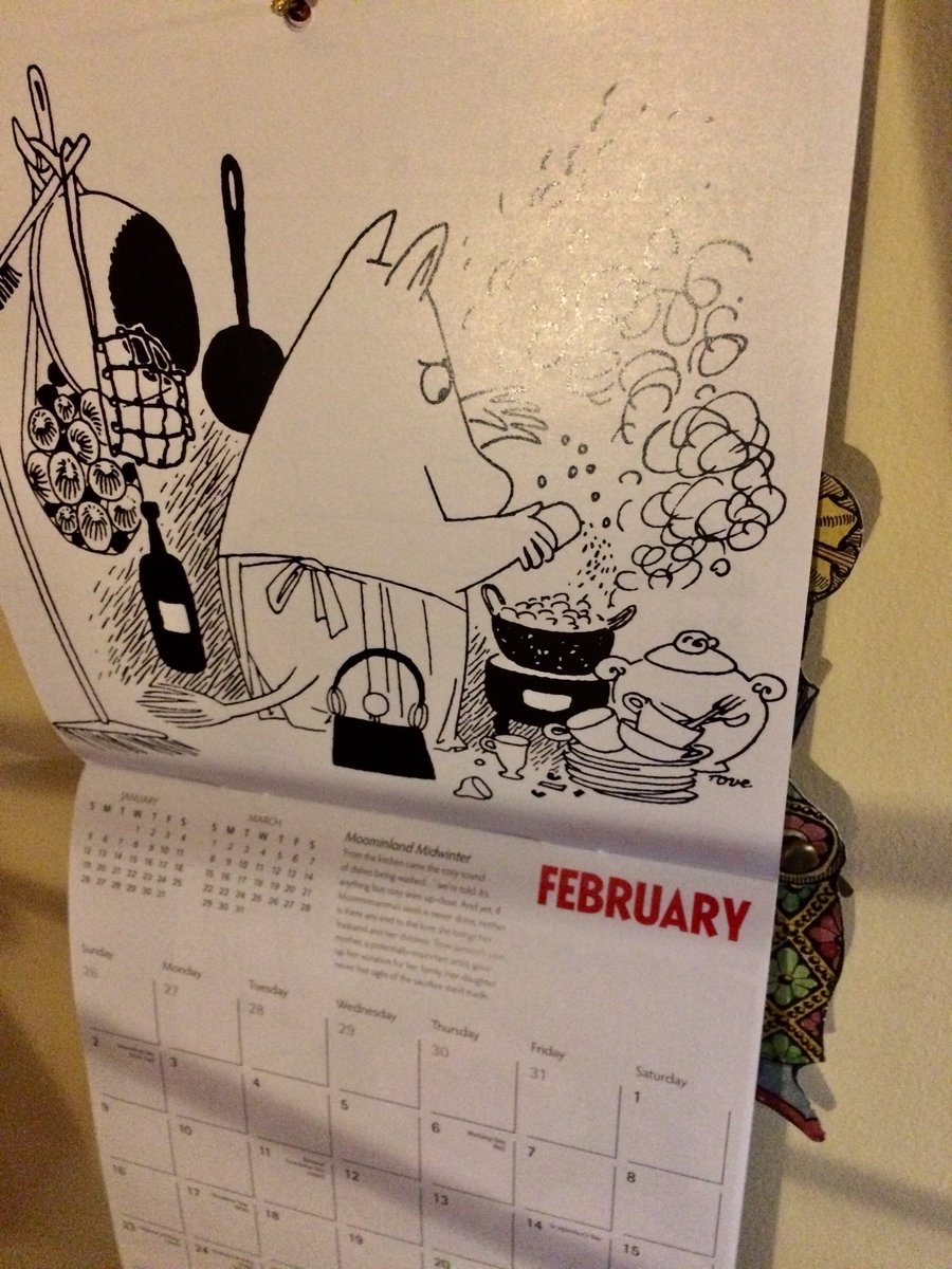 hannahkokoschka's tweet image. #pinchpunch #firstofthemonth #firstoffebruary #february and a beautiful new picture on @MoominOfficial #calendar