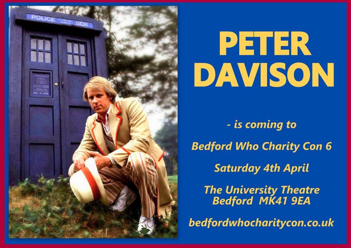 @LoveBedford Our next charity  Doctor Who Convention for the @bedfordfoodbank is taking place on the 4th April at #universityofbedfordshire with @davisonsbest @ManningOfficial @BhavnishaP & more!!!

Check out our website:

bedfordwhocharitycon.co.uk

#BWCC6