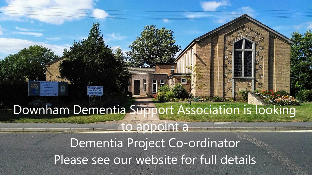 We are looking to appoint a Dementia Project Co-ordinator to take the work of the Association forward in the new decade. Please download full details in PDF format from our website. Closing date: 5pm  28.2.20.  Interviews: Week commencing 16.3.20 #downhammarket #dementia