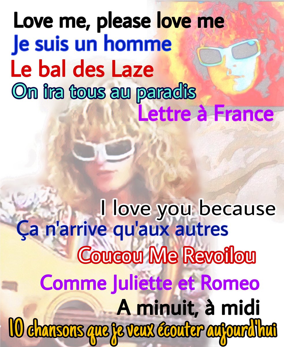 ladywhi01770735's tweet photo. 10 chansons que je veux écouter aujourd'hui😊♬
悩んで選んだ今日の私のミッシェルポルナレフ😁@Bluestars_c  
@mouiyadaa #polnaplus https://t.co/6qg5OlIWpA