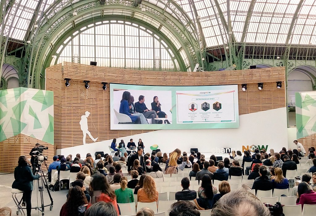 "First you dream, then you dare to think and act differently." ✨

A round table about the entrepreneur spirit with : 

➡️ Fatou Ndiaye for Great Village 
➡️ Charles-Antoine Bodson, for <a href="/TheSkateroom/">THE SKATEROOM</a> 
➡️ <a href="/MarineTanguyArt/">Marine Tanguy</a> for <a href="/mtart_/">MTart</a> 

#heroesofchange
@changeNOWsummit