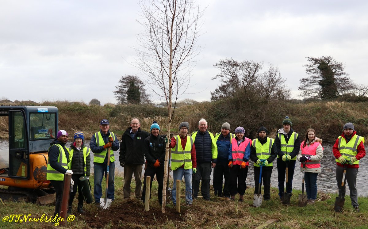 The 16th Tree Planted this morning - beautiful morning in the Liffey Linear Park,