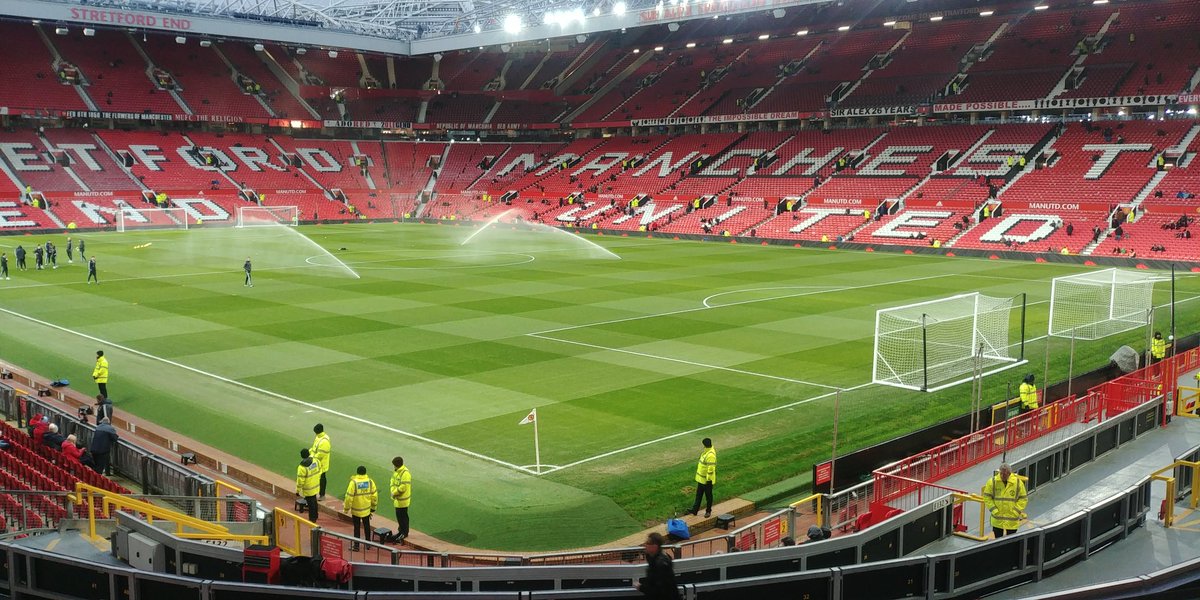 View from my seat for todays game against Manure #Wolves