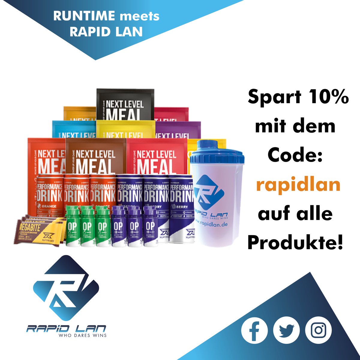 Rapid_Lan's tweet photo. [#Werbung]

Wir von Rapid Lan sind nun auch offizieller Affiliate Partner von @RuntimeGG .

Erhaltet 10% Rabatt mit dem Code „rapidlan“ auf eure Bestellung bei Runtime.

Affiliate Link: https://t.co/ENcUWWezIe

Besucht uns gerne auf https://t.co/f038Q8kfg0 

#RuntimeGG https://t.co/eYkKhY50ru