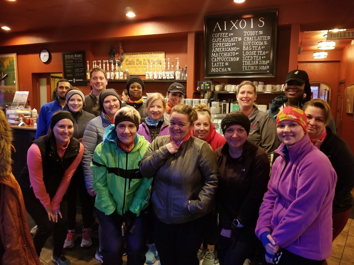 kctcrunner's tweet photo. How do you start your Saturday mornings? This awesome group started today with a run!🏃‍♂️🏃‍♀️❤💛
#run #running #runners #runKC #KCrunning #KCrunners #KCRunClub #KCRunningClub #runchat #rungroup #grouprun #runningwithfriends #beginnerrunner #walktorun #runwalk https://t.co/mtvJIRxjmm