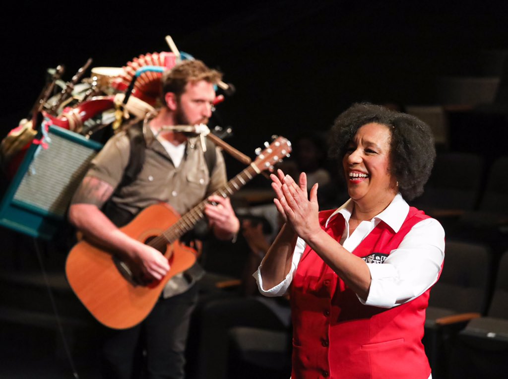 playmakersrep's tweet photo. It’s a soggy day. Spend the afternoon at the theatre with @profwillia, Dan Toot, et al.
2:00pm curtain at #EverybodyPRC! https://t.co/N94kg1TMFh