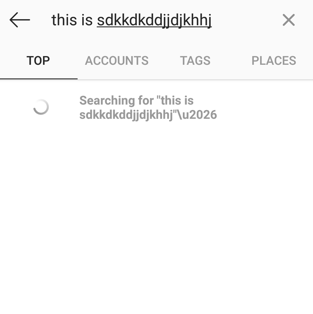 Hey <a href="/instagram/">Instagram</a> found this scrambled text bug which seems to appear along with the loading widget after the recent update.....