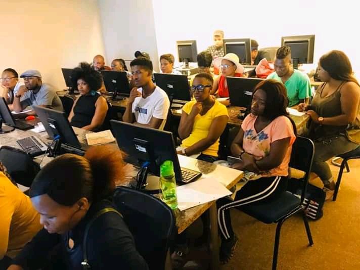 tech_ghetto's tweet photo. Job well done by GH Ghetto Heroes Tech Innovation as we introduced coding in 2 of Eyethu National Computer College in Vaal
#CodeKasi #CodeTembisa #GHcode #4IRcheri https://t.co/V4sDJfGkZV