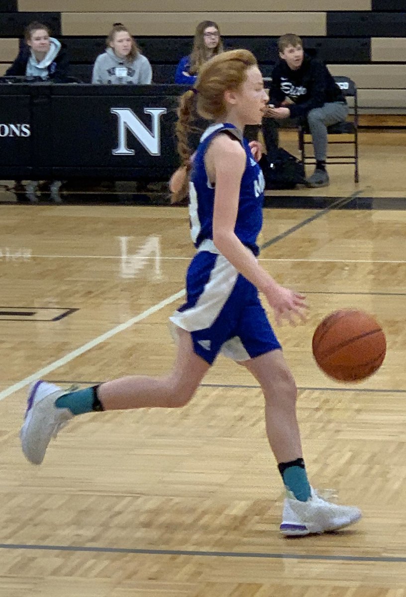 Slm6's tweet photo. 8th grade, Lady Mohawks for the win, 53-26! 🏀  Season record, 4-0! https://t.co/4cX3FEXY15