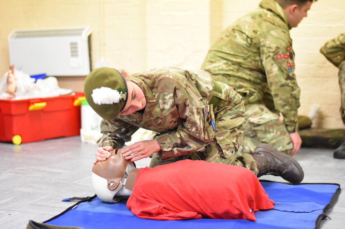 DandGACF's tweet photo. B Company First aid training in preparation for the County First Aid competition later on this month.
#firstaid #skillsforlife #cadetexperience #acftraining #Competition https://t.co/7U12Ecfmxx