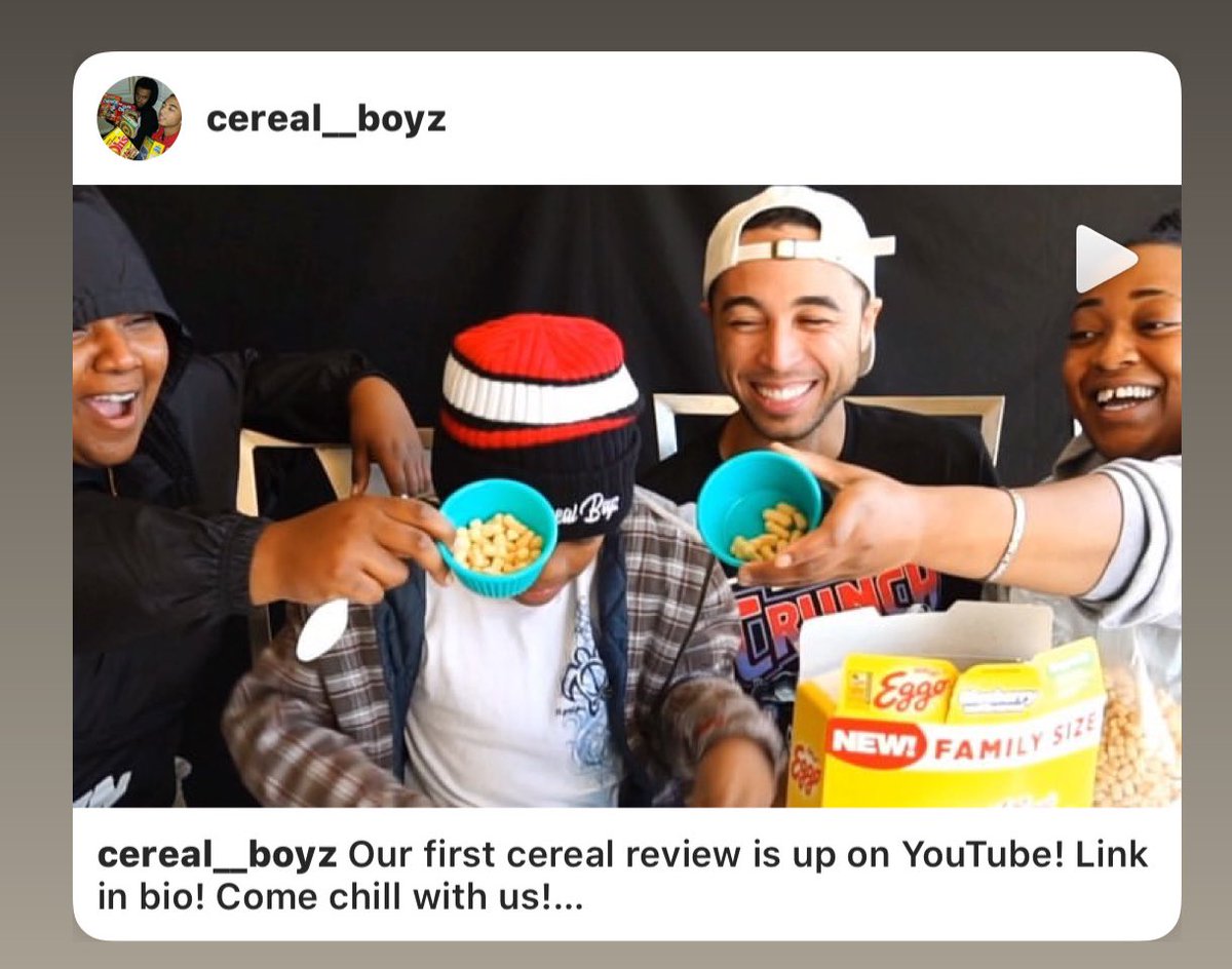 Cereal_Boyz's tweet photo. First cereal review  is out!!! hit the link below please 😁
#CerealBoyz 🥣
#SpoonGoons 🥄
https://t.co/lQcGSqdzax https://t.co/X2ekVHw6sp