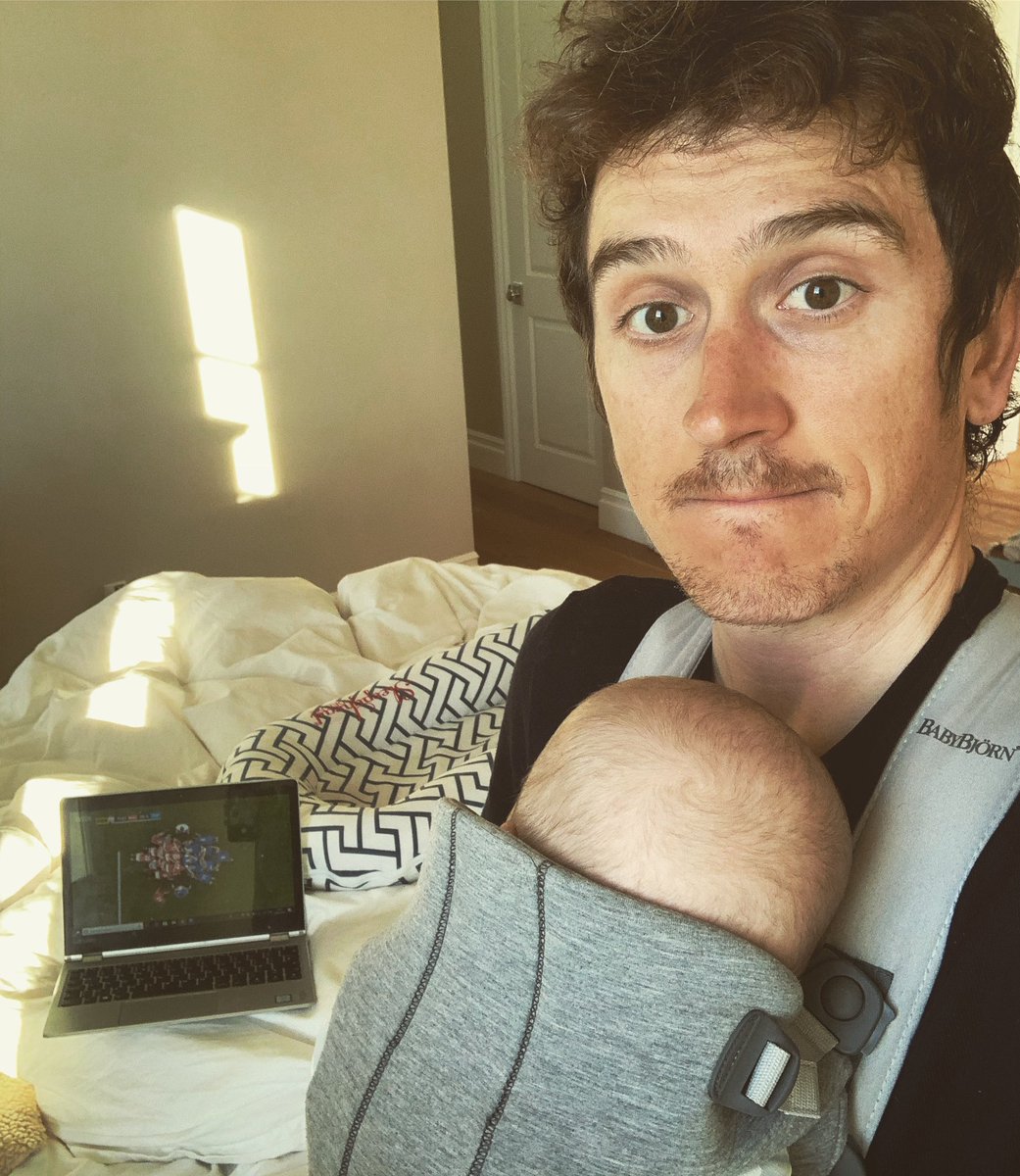 GeraintThomas86's tweet photo. Dad life... 🙈🤣 Come on boys!! @WelshRugbyUnion 💪🏉 https://t.co/5Qs2qpNbno