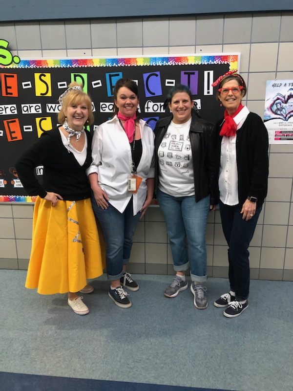 bebensee_lib's tweet photo. Yesterday was our 50s Sock Hop to celebrate #bobcatslead students successfully meeting their mid-year WIGs "wildly important goals"! Here's some pics of the best team ever plus our #bobcatsread @TBABooks results infographic. Love @canva ! #stats @3dinthelibrary #2lead @aisdlibsrv https://t.co/dOl5CXbdF9