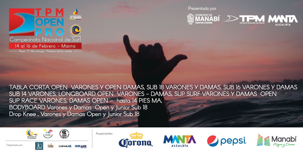 FesurfEC's tweet photo. Atentos las categorías para el #TPMOpenPro #circuitonacionaldesurf #circuitoecuatorianonacionaldesurf #surf #PrimeraFechaValida #Manta #Manabi #Ecuador https://t.co/tazBCluKq7