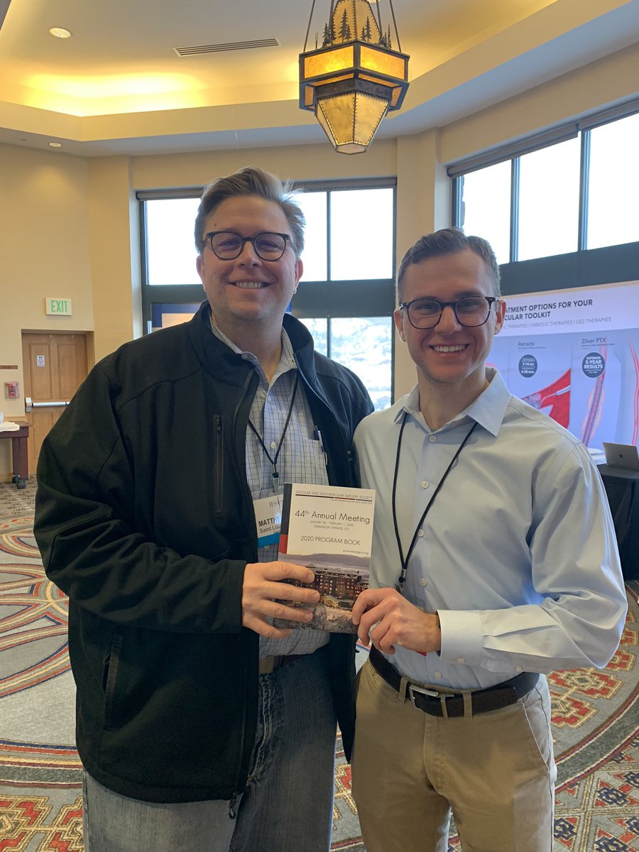 mattsmeds's tweet photo. Vascular program directors - keep your eyes out for this guy in a few years (the one on the right).  Great job presenting at #VESS2020 https://t.co/3194O2oxko