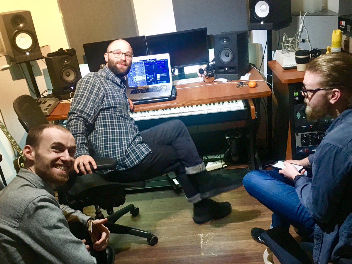 serveyournation's tweet photo. Back in the studio today with @JohnnyBgoodgod mixing some new stuff to ruin your ears with. Sounding monolithic. https://t.co/wFMFhnvJ3J