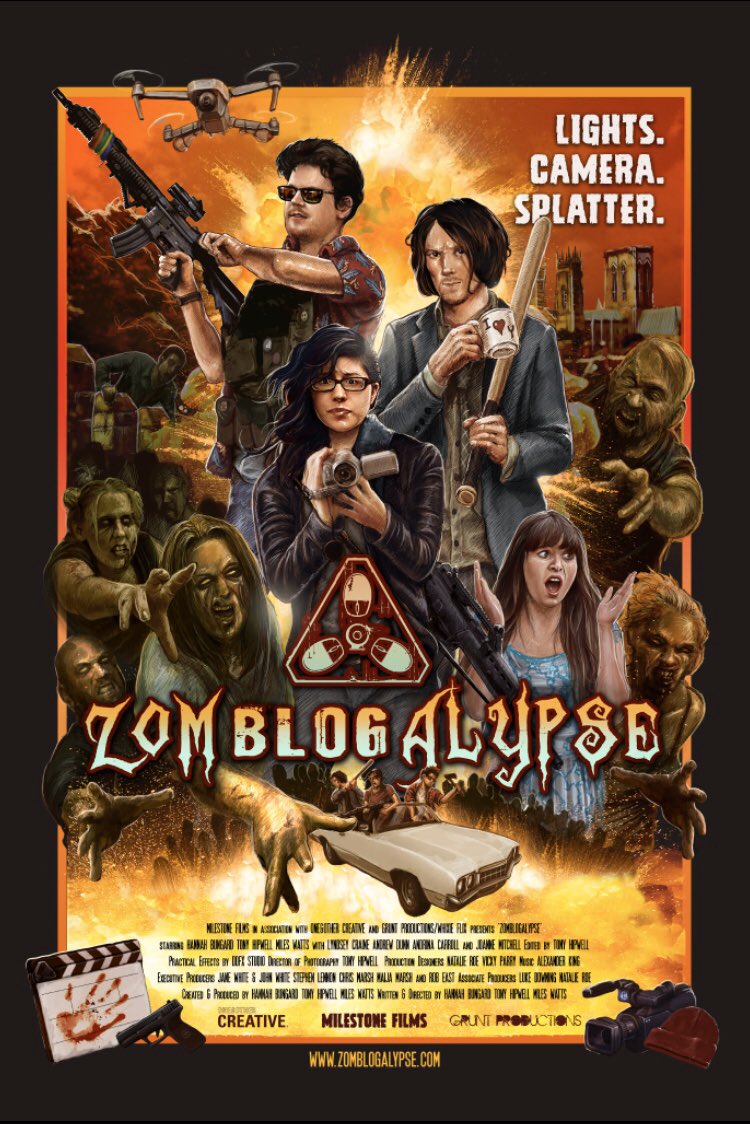 zomblogalypse's tweet photo. One more week of post-production and the world will have a fully functional Zomblogalypse movie. No, we can’t believe it either. https://t.co/QCJYZ5HYpp