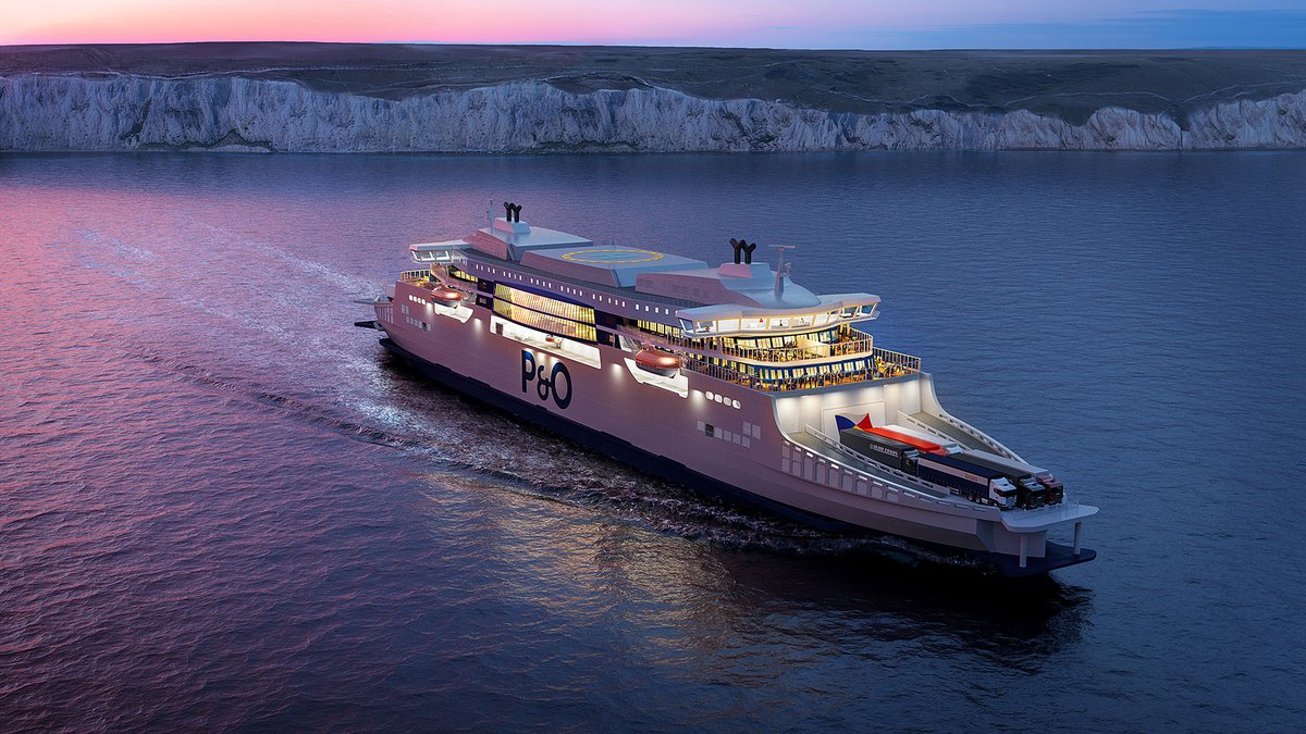 InvestInDover's tweet photo. From 2021 an exciting new generation of super-ferries start sailing from #Dover to #Calais, the shortest and most efficient sea crossing for travel and trade between the #UK and #Europe #IsailDover #InvestInDover @Port_of_Dover @Port_BC @POferries @dfds_uk @DFDSGroup https://t.co/auslI4hkk7