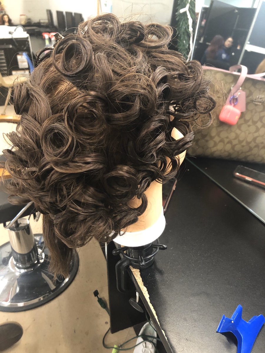 BhsCosmetology's tweet photo. Mrs. Burns’ sophomores are really showing up with their talent Pin curls...curling hair since the 1930’s. #before #after #pincurls #hairtexture #hairstyles #cosmetology #cosmetologystudents #oldschoolhair #cteclassesmatter #cteclass https://t.co/F4KWXLIFCA