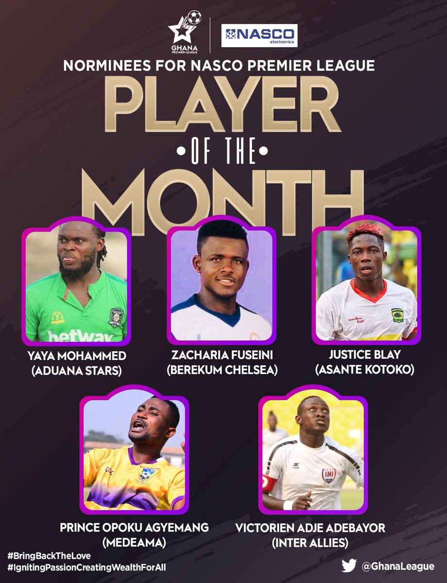 Akwasi_Ayala's tweet image. Official @GhanaLeague player of the month nominees are out.
Who is your money on?