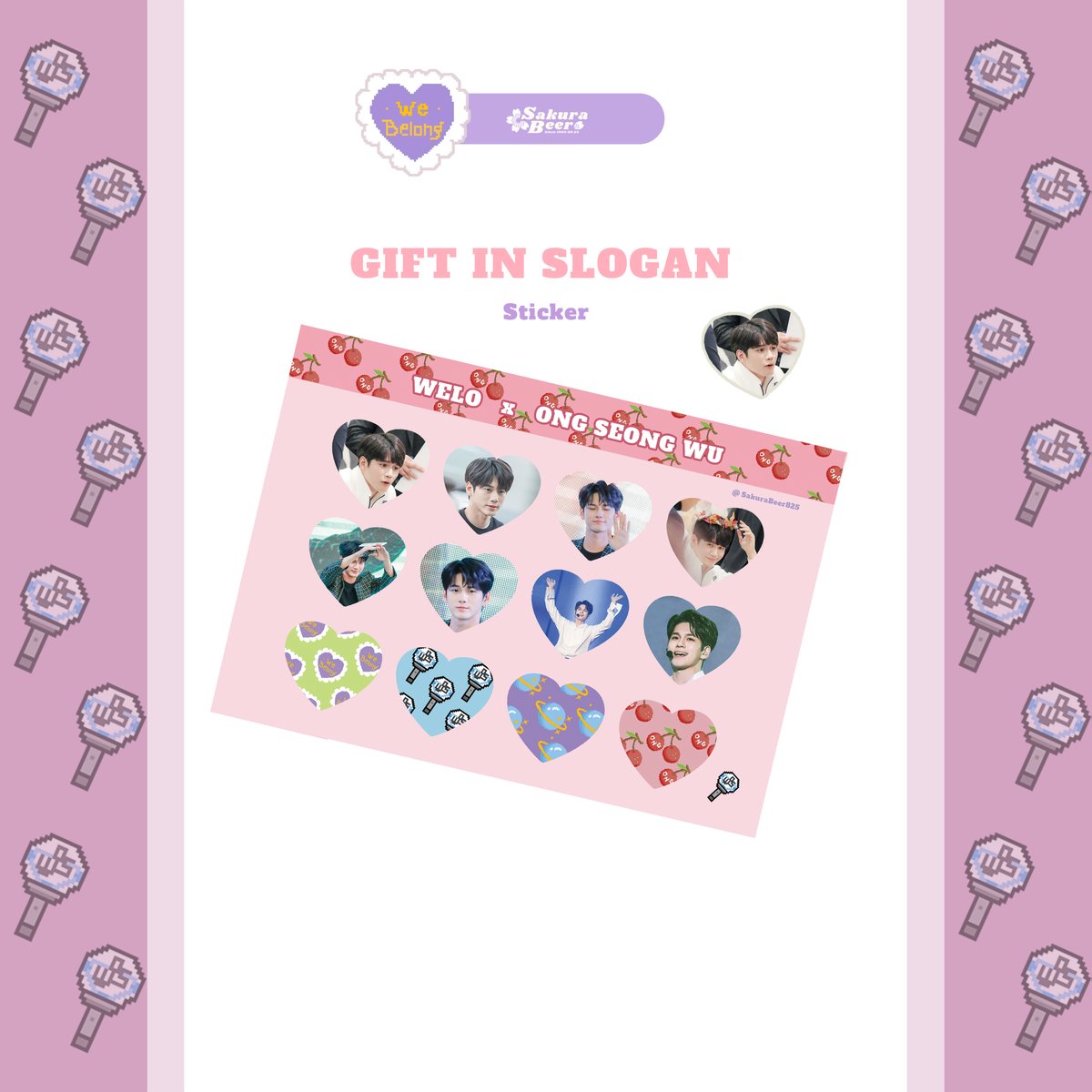 SakuraBeer825's tweet photo. 🍒SLOGAN online order❤️

입금 기간: 2월 1일 ~ 2월 12일10:00 PM
Sticker as gift in every slogan💛

Form: https://t.co/7VnRa1iRWU

#옹성우 #OngSeongWu  #オンソンウ #องซองอู #ซองอู https://t.co/i9YJDQszVK