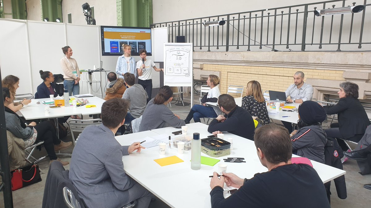 SNCFConnectTech's tweet photo. [#ChangeNOW2020]

Nous organisons un 2ème atelier de co-construction OUI Talk avec 14 clients sous la voûte du Grand Palais pendant  #ChangeNow2020.

Objectif : identifier comment @ouisncf peut contribuer à leur engagement écologique.

En savoir + ⏩ https://t.co/3FQQqpDNpf https://t.co/oEhXIW8jjC