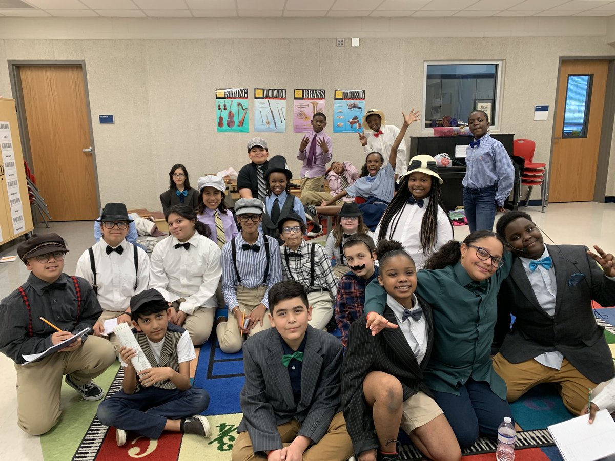 The 5th grade cast of “Wright:Celebrating the Beginning of Flight” just before their performance Friday.  So proud of these Knights and their commitment to doing something new.