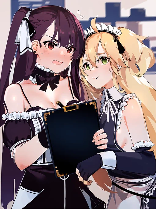 メイドWA2000ちゃん&amp;ヒッパーちゃん? 