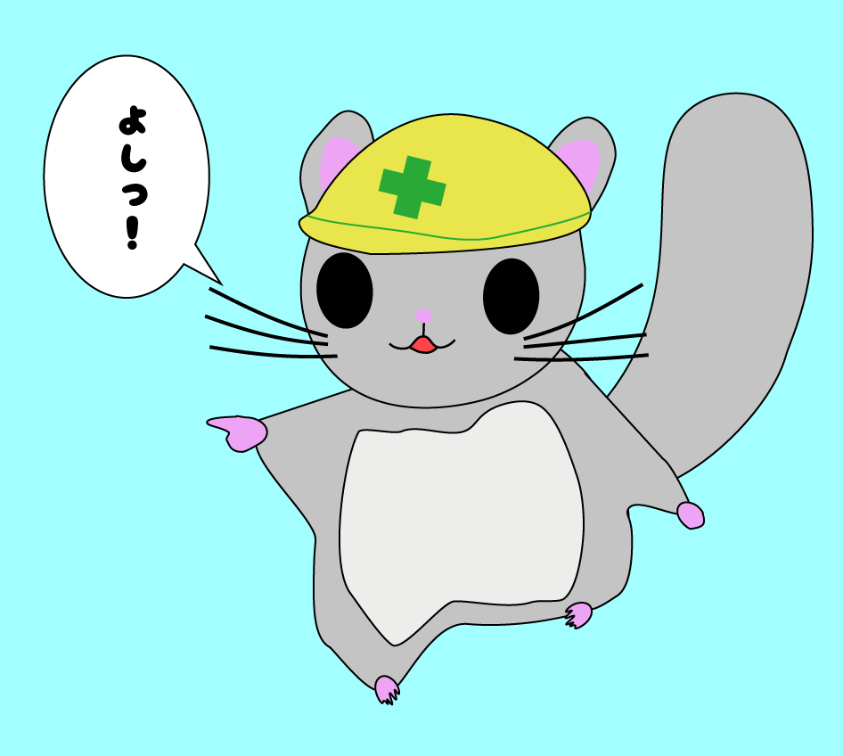 ホエールたにがわ Twitterren 現場猫風にモモンガを描いてみた イラスト モモンガ ゆるゆるエゾモモンガ