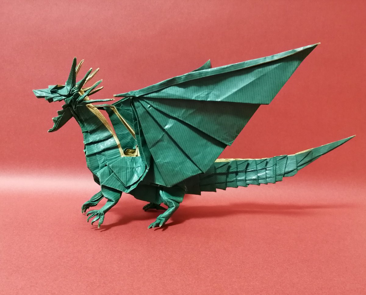 コレクション エンシェント ドラゴン 折り紙 展開図 無料の折り紙画像