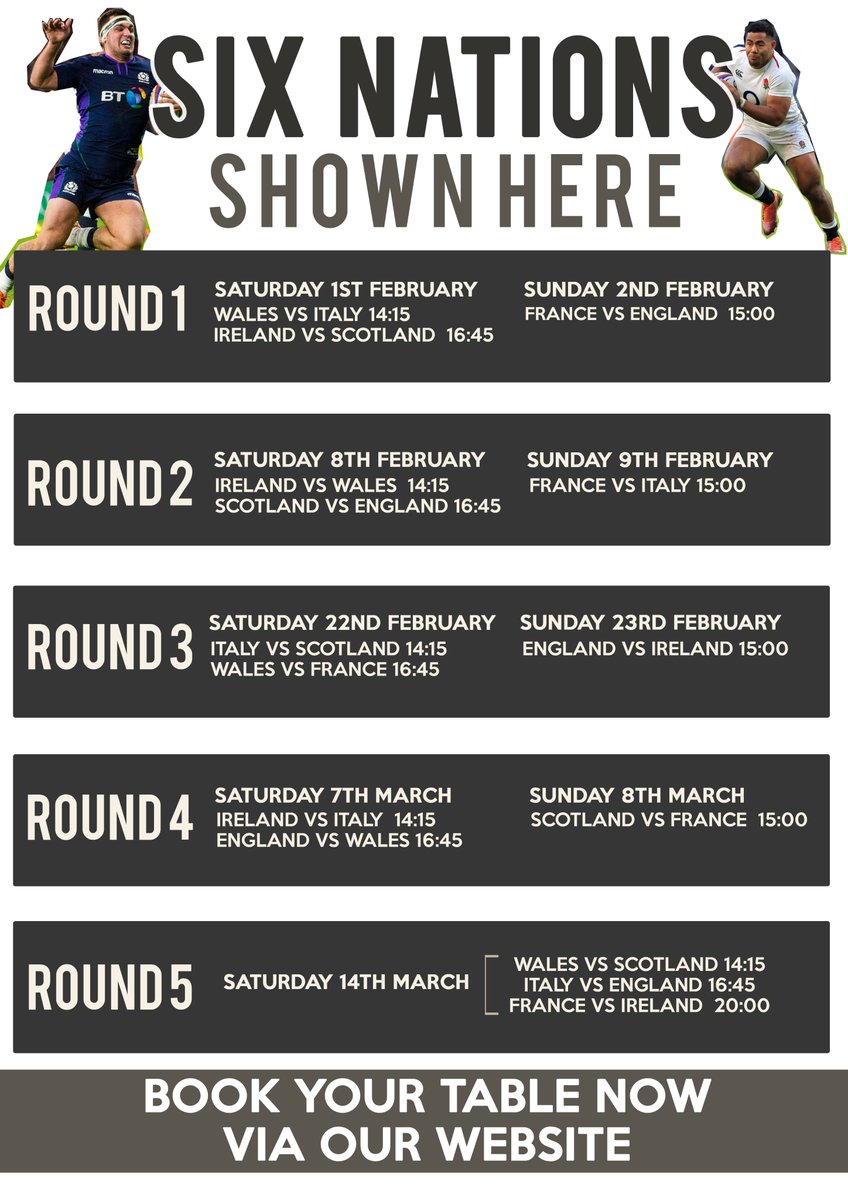Join us for the Six Nations in Camden Town this weekend 🙌