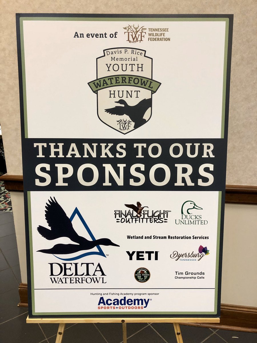 MayorJohnHolden's tweet photo. Good luck this morning to all of those participating in the Davis P. Rice Memorial Youth Waterfowl Hunt. Be safe, hope all have a great hunt and thank you to all of the sponsors and those that donated the use of their duck blinds for this event! @TNWildlifeFed #DPR2020 https://t.co/A7s4en7gTA