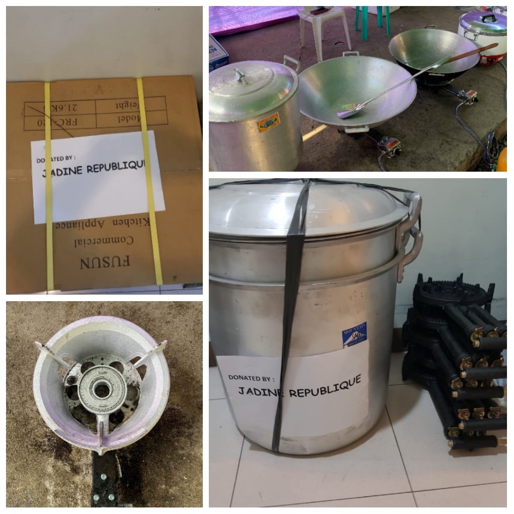 JDRepublique's tweet photo. 1/3 Hello everyone. To update you on the Tulong sa Taal project, through our sponsors and your donations, we were able to give out a kitchen set to General Trias in Cavite two weeks ago. Ito pong kitchen ay ginamit para may hot meals ang mga evacuees. https://t.co/3diyhRmc9q
