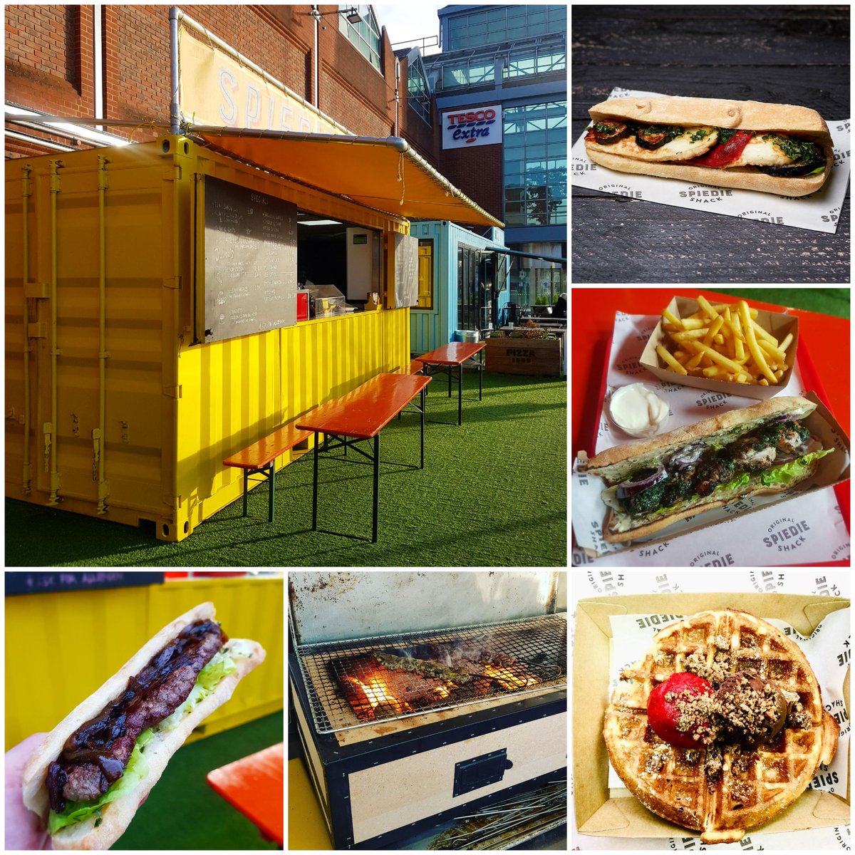 SpiedieShack's tweet photo. We're open today serving our tasty grilled spiedies, steak sandwiches and steak &amp; chips in #SurreyQuays but sorry we won't be open tomorrow.  Should we stay or should we go? #spiedieshack #decisiontime https://t.co/mfnLgTiGnx
