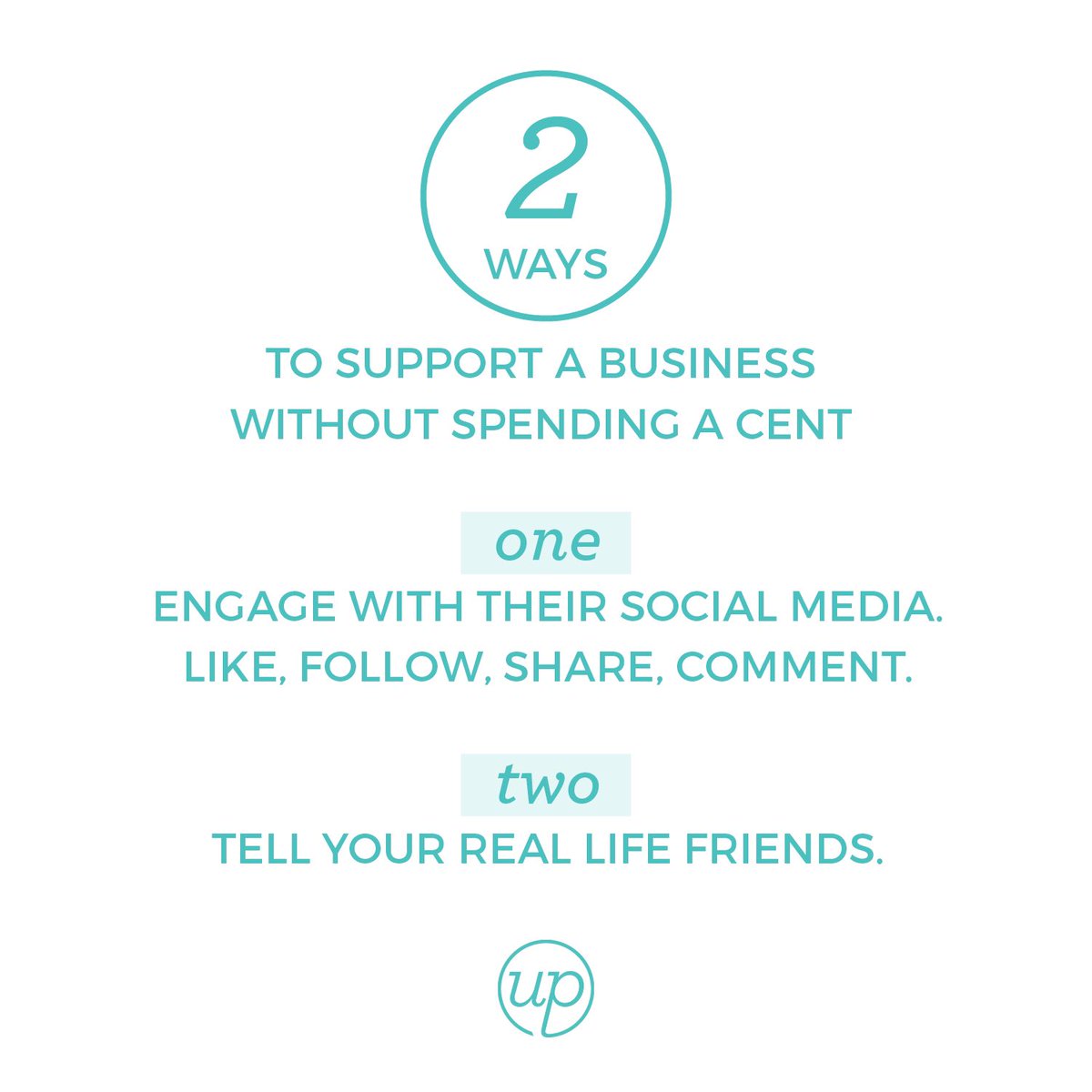 upyourpr's tweet photo. If you’re trying to find ways to support a friend’s business, here are two great ways that are totally free and completely invaluable!⁠ 🙌🏼 #upyourpr #publicrelations #smallbusiness https://t.co/zREpOgNTvz