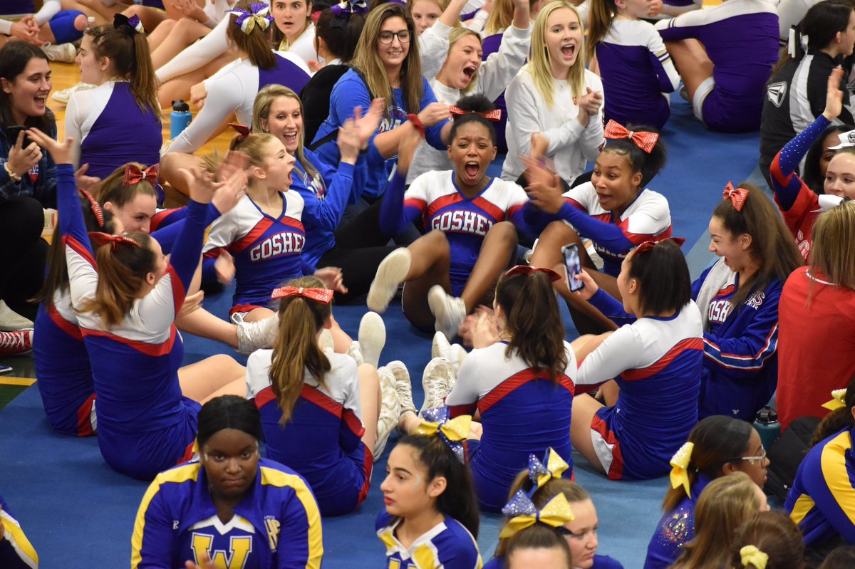 CheerGoshen's tweet photo. Good Luck to the entire cheerleading program, modified, JV, and Varsity, at their competition in Valley Central today!! #giveityourALL #ladyglads #rememberthisfeeling https://t.co/ZcI669eeKF