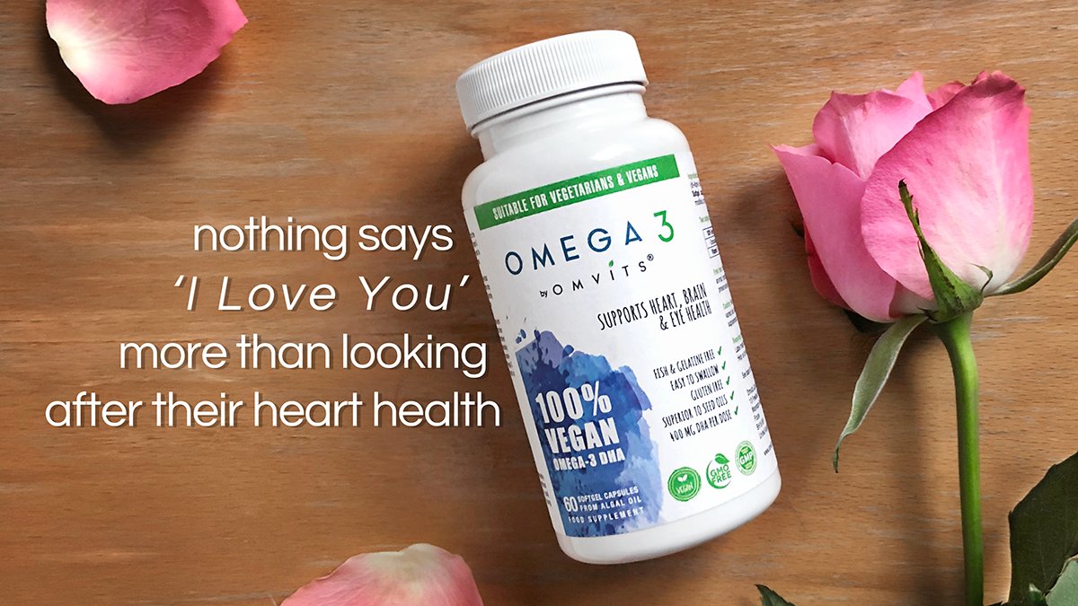Roses wilt, teddies aren't biodegradable, and who wants chocolate this time of year? Look after their heart with our plant-based Omega-3, sourced from sustainable algae 💙 🐠 #veganomega3 #veganvalentinesday #omega3