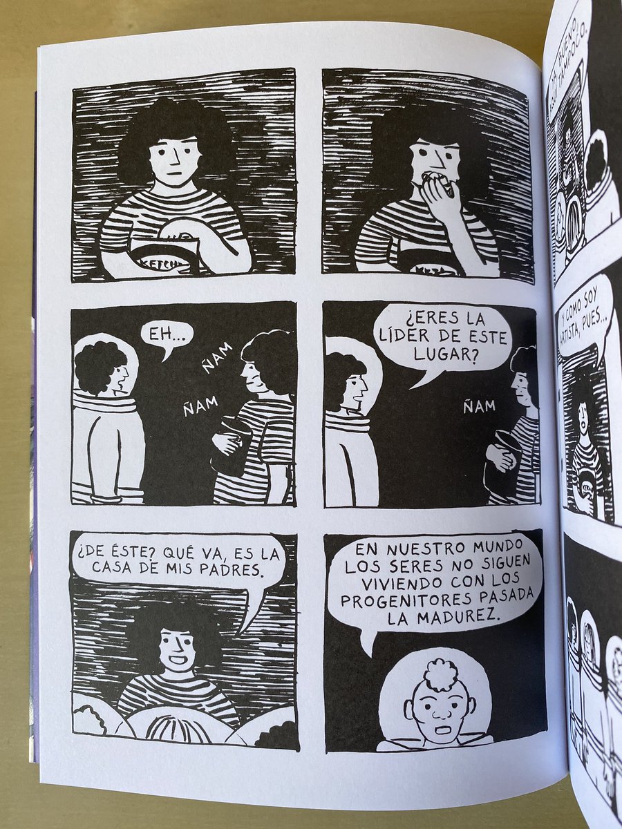 ManuelBartual's tweet photo. Qué bueno y cuánta risa con #XTC69 de Jessica Campbell. Y qué pena que dure tan poco. Me ha dejado con ganas de leer una serie entera protagonizada por estas exploradoras planetarias. Lo publica @Astiberri el 6 de febrero. 🚀✨ https://t.co/LopGlrZyAn