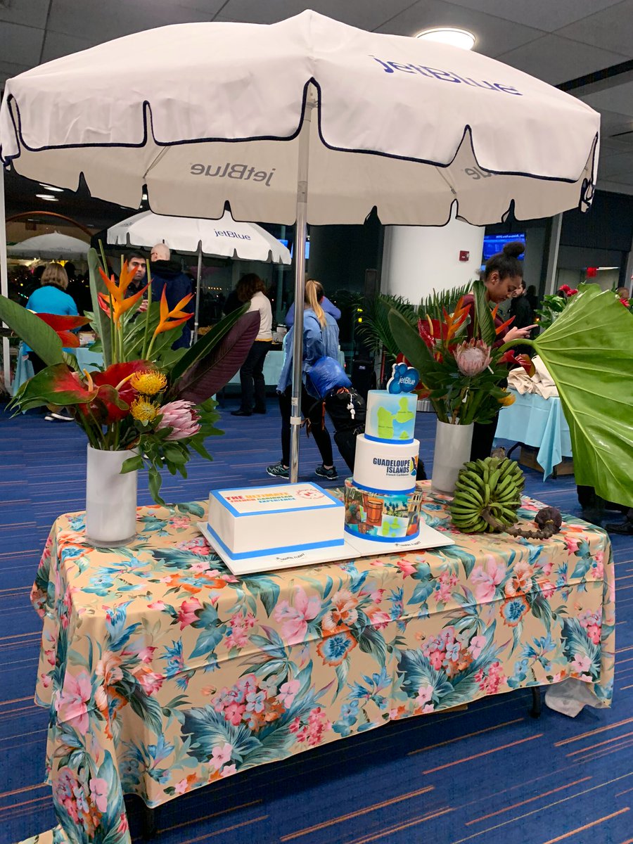 PhilipStewartNY's tweet photo. Bonjour from @JFKairport where we’re celebrating @JetBlue’s inaugural flight to @visitGuadeloupe! ✈️☀️🇫🇷 @HelloJetBlue #JetBluePTP https://t.co/wHstTQJcD1