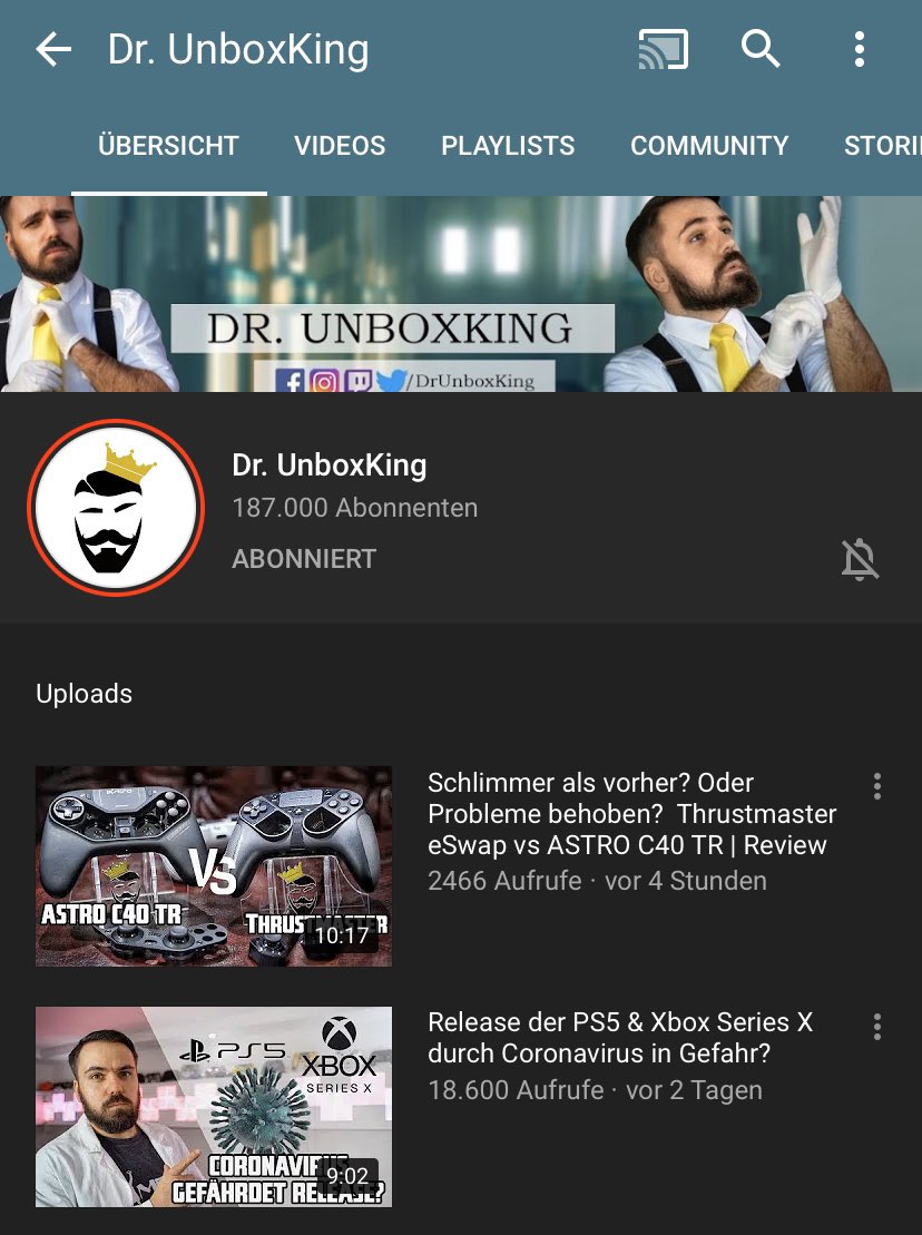 RonnyGolisch's tweet photo. Hi zusammen, nicht verpassen heute Abend ab 20:30 Uhr auf meinem #Twitch Kanal https://t.co/E2I3p628by „Die Plauderecke Live“ mit meinem Gast: @DrUnboxKing, wir sprechen über die neuen Konsolen 2020 😊👍🏼 https://t.co/gPEEyU69lS