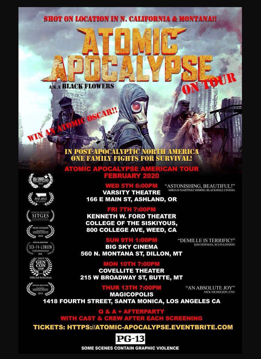 HighOctanePics's tweet photo. After your check it out on DVD and Digital - this coming Tuesday- treat yourself to one of the many big screen showings of ATOMIC APOCALYPSE happening around the country! 

#atomicapocalypse #kristademille #martingooch https://t.co/oGkdEkZcBo