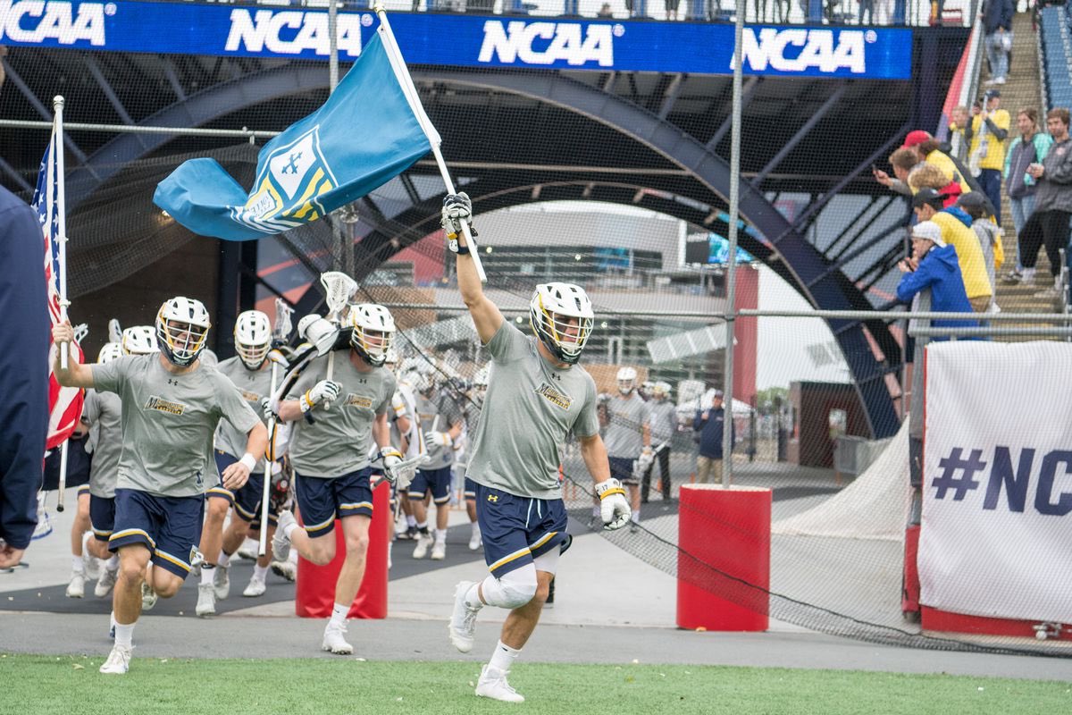 DIILacrosse's tweet photo. Best of luck to @MerrimackMLAX today as they begin their Division I journey. #D2Forever #TheMack https://t.co/iSyW92nvkk